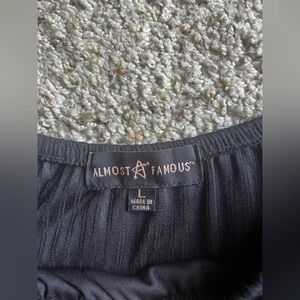 Almost Famous Elegant Black Garment